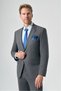 Smoked Mono Collar 6 Drop Comfort Fit Full Lining Wool Suit 1001265157 - 2