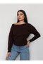 Boat Neck Knit Sweater - 2