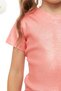 Girl's Shiny Fabric T-Shirt - 8