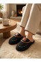 Women's Patterned Plush Non-Slip Lightweight Sole Furry House Slippers (Narrow Fit) - 6