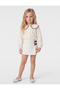 Baby Girls White Textured Skorts