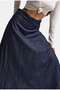 Women's Indigo 7W6-50 Relaxed Fit Maxi Denim Skirt - 6