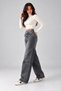 Belted Stone-Detail Embroidered Straight Jeans