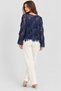 Women's Bluz with Tassels and Sequin Details - 5