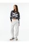 Women White Plain Sweat Pants