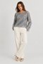 Women's Bluz with Tassels and Sequin Details - 4