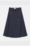 Women's Indigo 7W6-50 Relaxed Fit Maxi Denim Skirt - 5