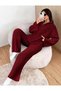 Zippered Thessaloniki Knitwear Top and Bottom Set - 4