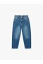 Boys Blue Plain Jeans - 4