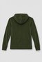 Women's Hooded Soft Velvet Textured Khaki Sweatshirt with Pockets - 2