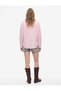 Women Pink Striped Collared Long Sleeves Shirt - 3