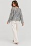 Women's Bluz with Tassels and Sequin Details - 5