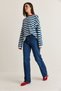 Women's Dark Blue High-Waisted Straight-Leg Jeans 60286779 - 4
