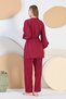 Women's Viscose Three-Piece Set with Dressing Gown - 3