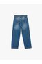 Boys Blue Plain Jeans - 5
