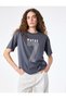 Grey Plain Women T Shirt