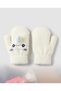 Plush Knitted Cute Animal Figured Baby Gloves - Winter Children's Gloves (6-18 Months) - 2