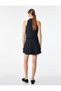 Women Navy Striped Skirt - 3