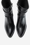 Denny Black Leather Women's Thick Heeled Boots - 4