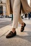 Genuine Leather Brown Suede Women's Leather Loafer Pcc-F23 - 4