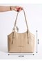 Leather-Look Shoulder Bag with Multiple Compartments and Adjustable Strap - Classic and Stylish Everyday Bag