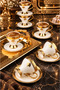 Gold Star 6 Person Porcelain Coffee Cup - 3