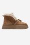 Sandy Tan Suede Genuine Leather Women's Boots with Fur and Tassels - 5