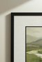 2 Pieces of Black Wooden Framed Square Wooden Painting with Valley and Curved River View - Home, Business and Office Decoration Painting - 6