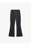 Women Grey Striped Trousers - 4