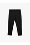 Men Black Plain Trousers - 3