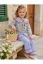 Girls' New Season Stylish Embroidered Sweater and Pants Set 2-8 Years - 2