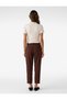 Women Brown Plain Trousers - 3