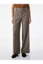 Women Brown Checked Trousers - 4