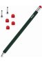 قلم دوار متعدد الاستخدامات (2 في 1) لجميع الأجهزة اللوحية، مع رأس قرصي، باللون الأخضر.
