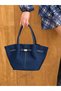 Women's Suede Leather Trendy Stylish Hand and Shoulder Bag with Magnet Closure and Lock Detail (Width: 40 cm - Length: 26 cm - Width: 14 cm)