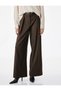 Women Brown Striped Trousers - 5