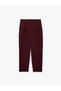 Women Red Plain Trousers - 3