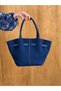 Women's Suede Leather Trendy Stylish Hand and Shoulder Bag with Magnet Closure and Lock Detail (Width: 40 cm - Length: 26 cm - Width: 14 cm) - 7