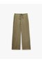 Khaki Plain Women Trousers - 5