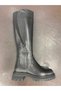 Genuine Leather, Half Fur Inside, Elastic Strip on the Side, Zippered, Below the Knee Women's Boots - 2