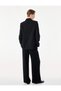Women Black Plain Trousers - 4