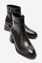Premy Brown Leather Buckle Women's Boots