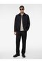 Men Black Plain Trousers - 2