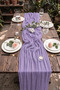 Bohemian Tulle Runner Tablecloth – Elegant Sophistication and Modern Table Decor - 2