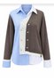 Mink Color Knitwear Striped Design Shirt - 4