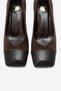 Oscott Brown Suede Leather Women's Thick Heeled Shoes - 4