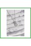 316L Steel Silver Color Bow Detailed Zircon Stone Drop Model Necklace Bezoss