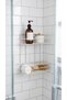 Luxury Thermoplastic Coated 2-Tier Bathroom Wall Shelf Flat Shampoo Holder Sponge Holder Soap Holder Organizer Stand