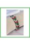Men's Leather Bracelet with Multicolored String BEZOSS