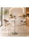 طاولة كافيه خشب بستم 70*70 3365 WHITE/SILVER - 2
